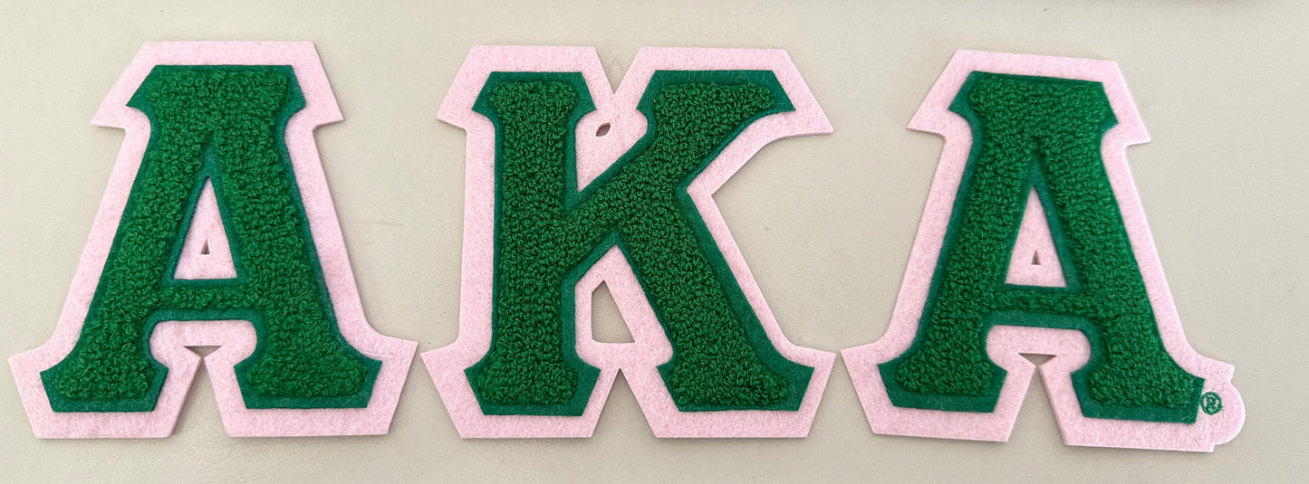 AKA 3 Pc Set Chenille Patch