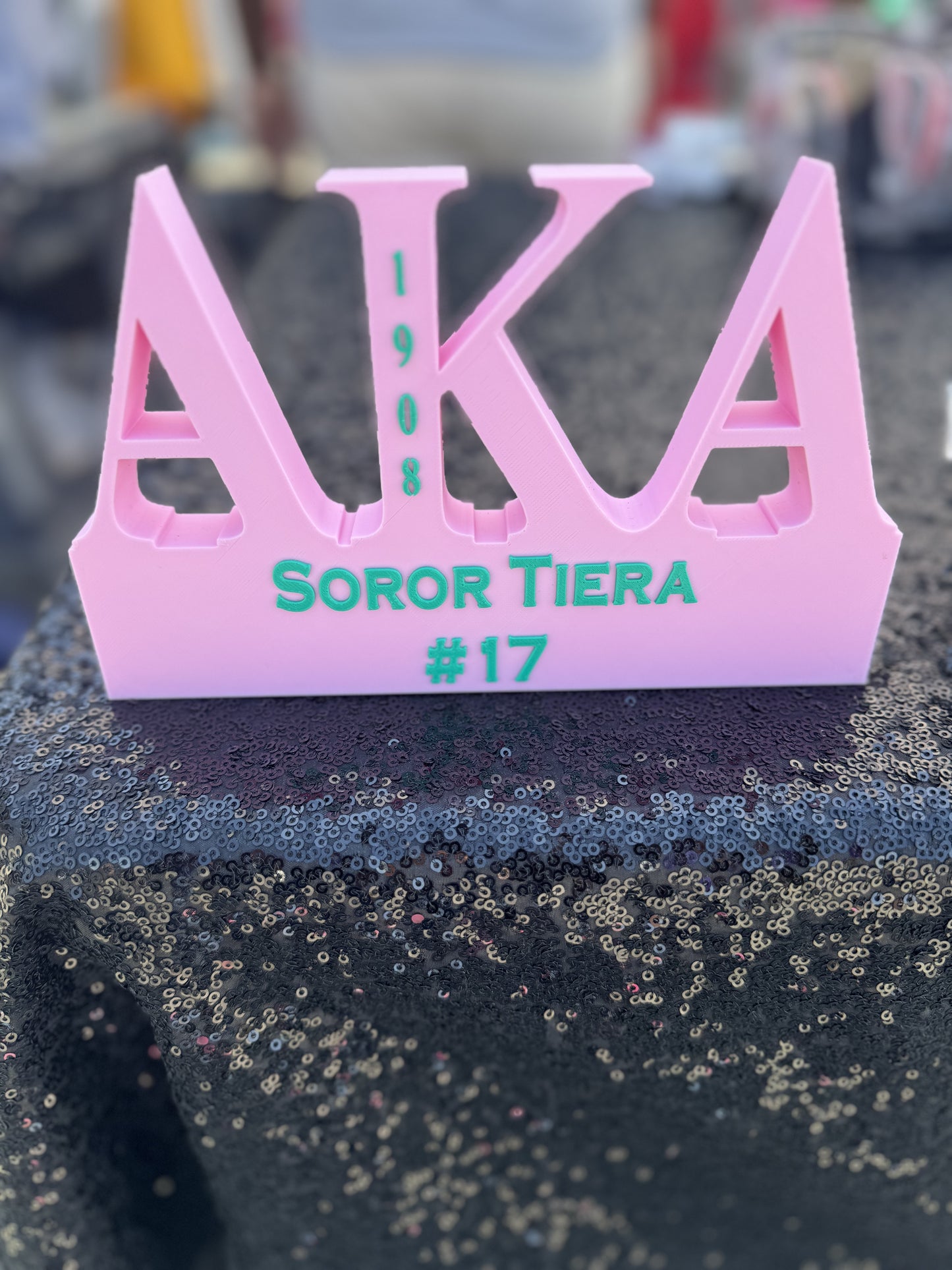 Custom AKA Desk Plaque