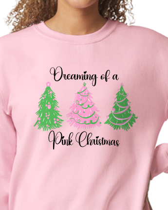 Dreaming of a Pink Christmas Sweatshirt