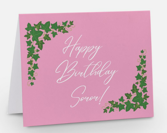 Happy Birthday Soror Greeting Card