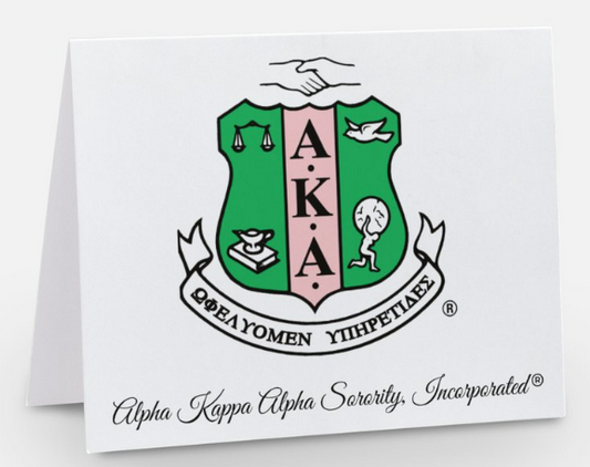 Alpha Kappa Alpha Shield Greeting Card