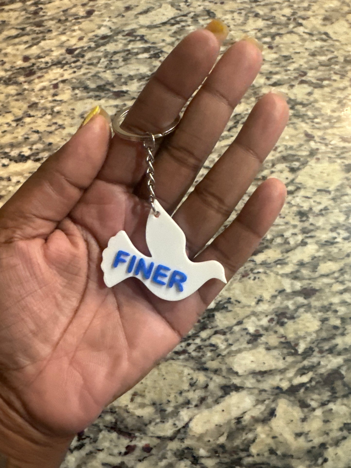 Finer Dove Keychain