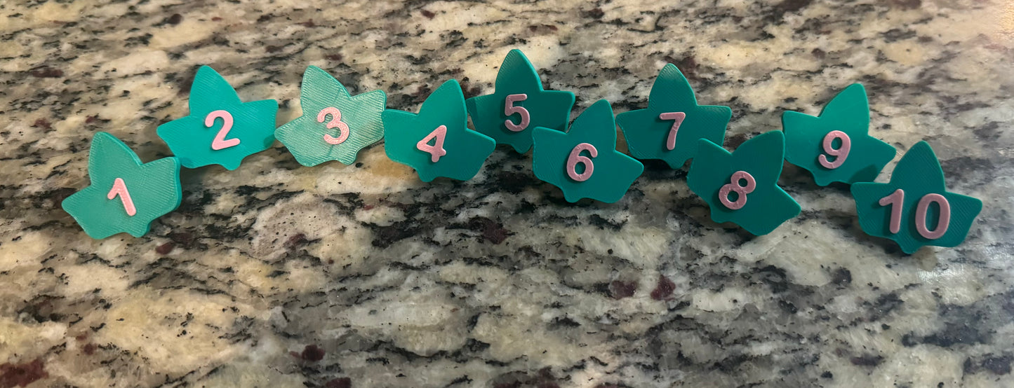 Ivy Number Pin