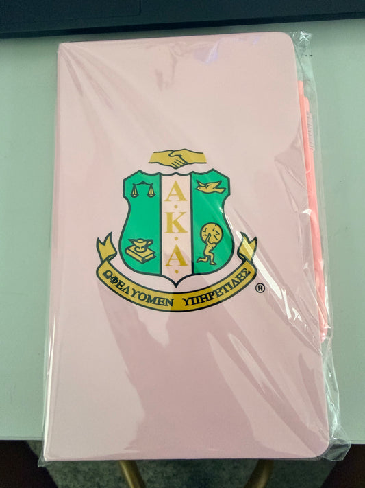 Pink Shield Notebook with Pen