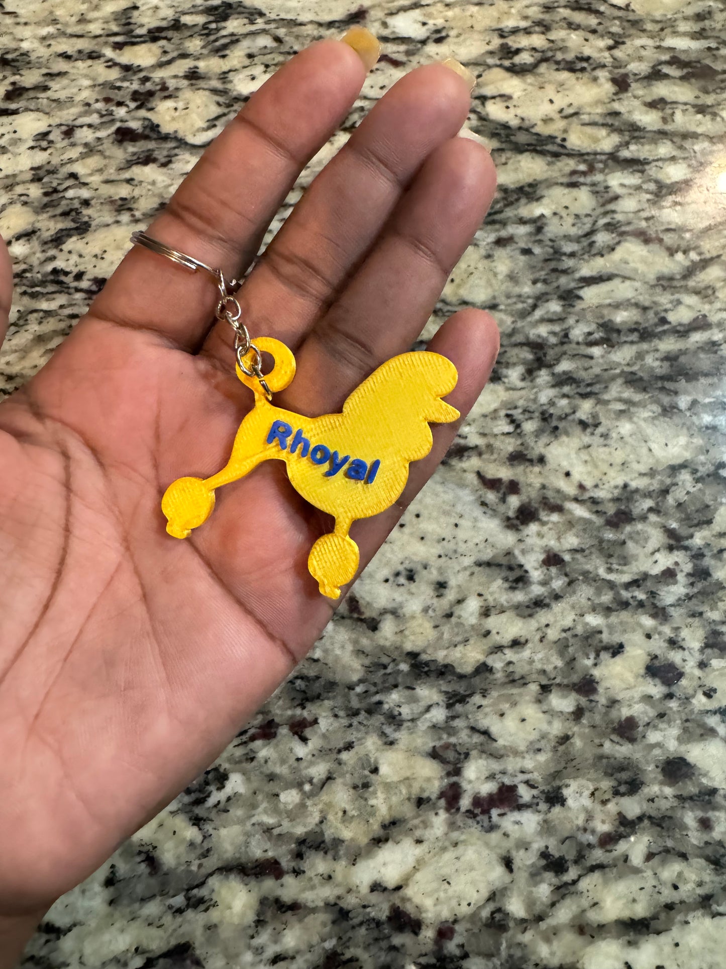 Rhoyal Poodle Keychain