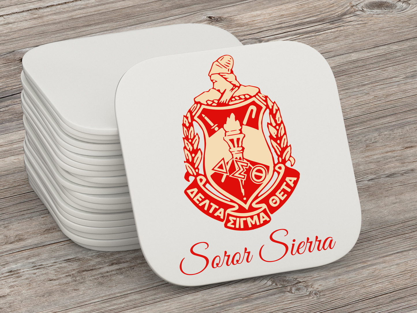 Custom Shield Mug and Coaster Set