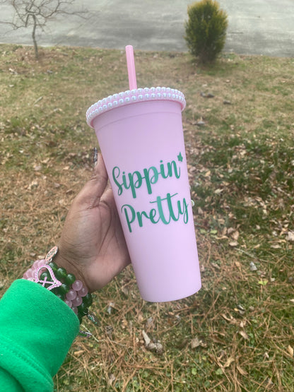 Sippin Pretty Tumbler