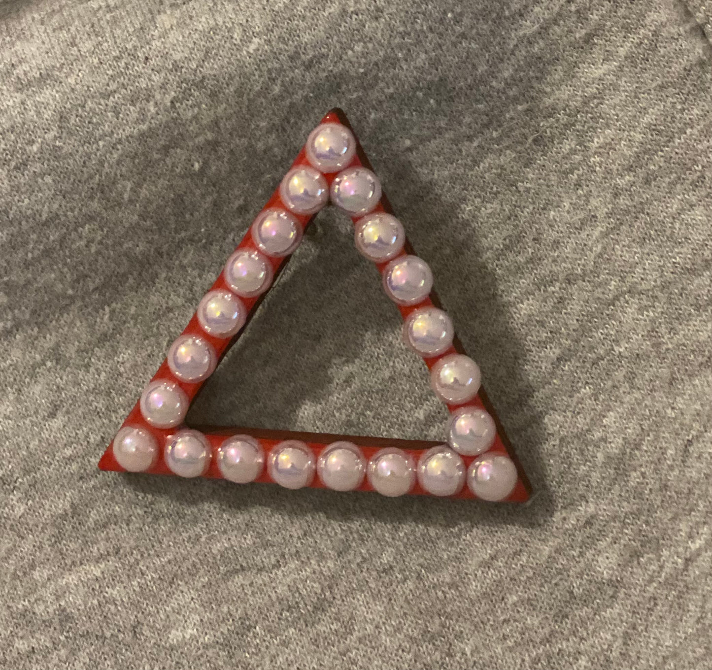 Triangle Pearl Pin